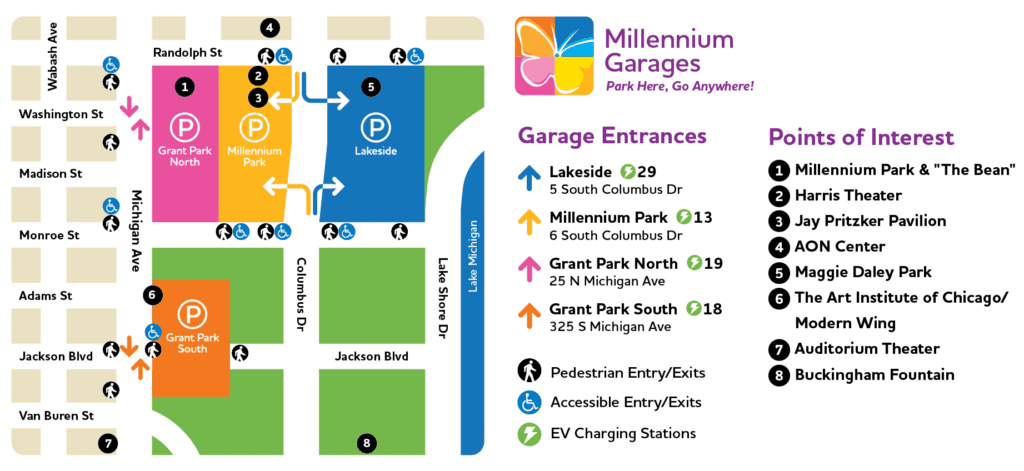 Millennium Garages Reserve Parking Online - Chicago Illinois | Selena