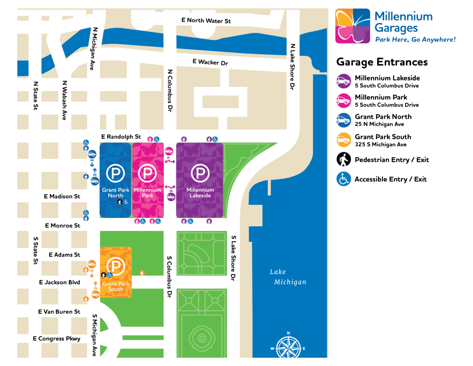 Millennium Garages Reserve Parking Online - Chicago Illinois | Buy